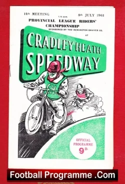 Cradley Heath Speedway v Provincial Riders Championship 1961