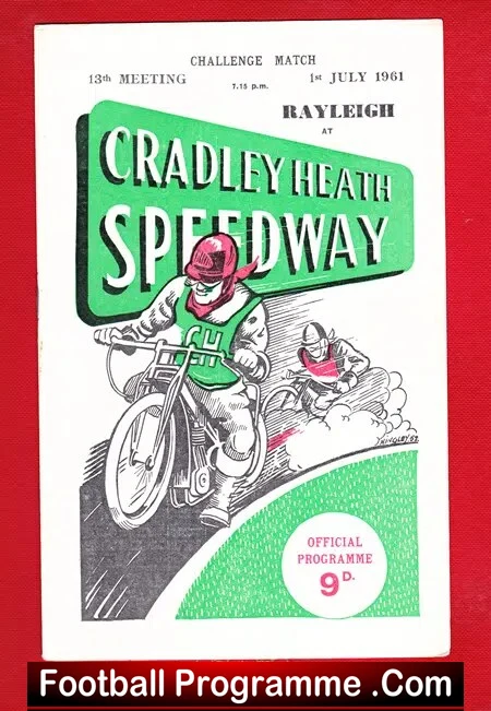 Cradley Heath Speedway v Rayleigh 1961