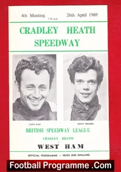 Cradley Heath Speedway v West Ham 1969