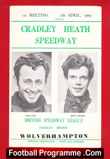 Cradley Heath Speedway v Wolverhampton 1969