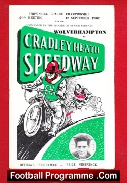 Cradley Heath Speedway v Wolverhampton 1962