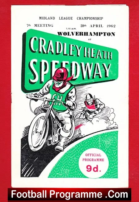 Cradley Heath Speedway v Wolverhampton 1962