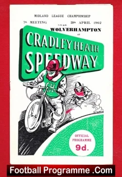 Cradley Heath Speedway v Wolverhampton 1962
