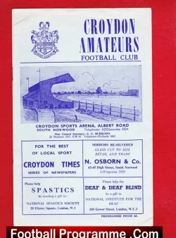 Croydon Amateurs v Windsor Eton 1966