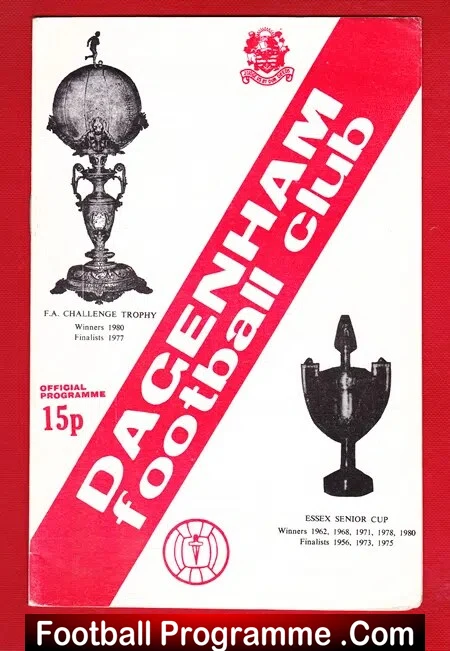 Dagenham v Millwall 1980 – Friendly Match