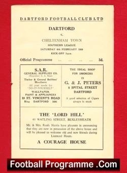 Dartford v Cheltenham Town 1960