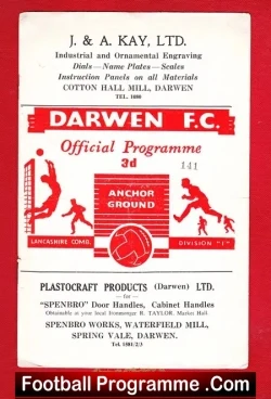 Darwen v Morecambe 1960