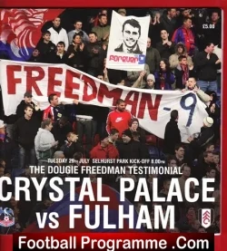 Dougie Freedman Testimonial Benefit Match Crystal Palace SIGNED - football programme
