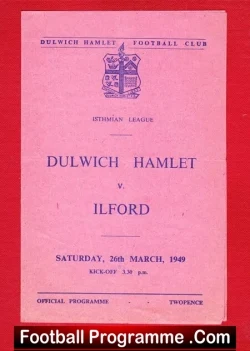 Dulwich Hamlet v Ilford 1949 – 1940s
