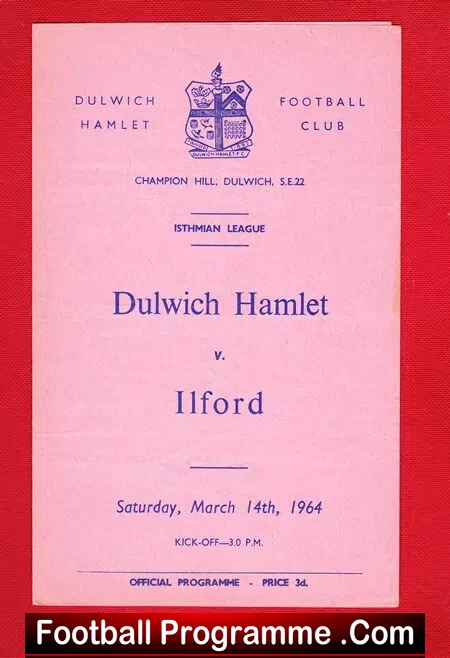 Dulwich Hamlet v Ilford 1964