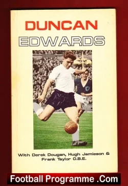 Duncan Edwards Book – Derek Dougan Signed Autographed 1988