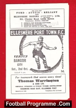 Ellesmere Port Town v Bangor 1965 – no year