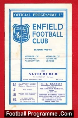 Enfield v Alvechurch 1966 – FA Amateur Cup