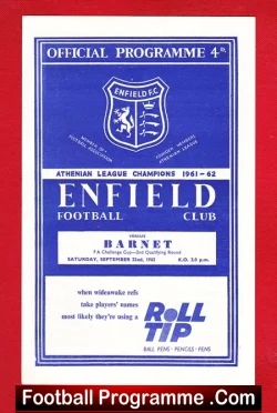 Enfield v Barnet 1962 – FA Challenge Cup