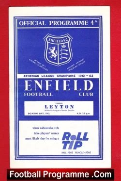 Enfield v Leyton 1962 – Athenian League
