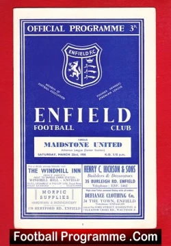 Enfield v Maidstone United 1958