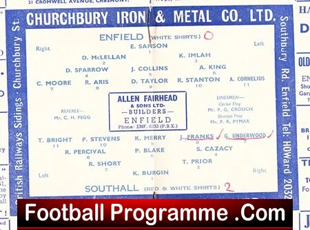 Enfield v Southall 1958