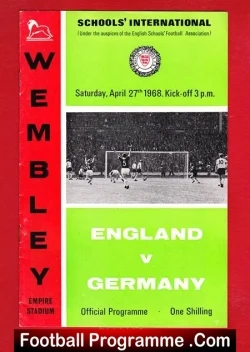 England v Germany 1968 – Schoolboys at Wembley