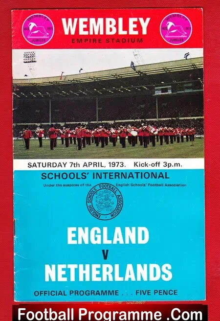 England v Holland 1974 – Schoolboys at Wembley – Netherlands
