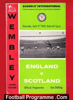 England v Scotland 1965 – Schoolboys at Wembley