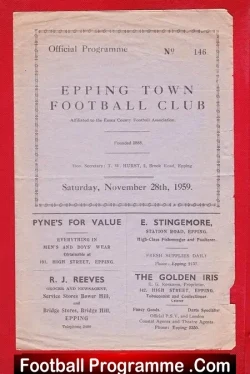 Epping Town v Tilbury 1959