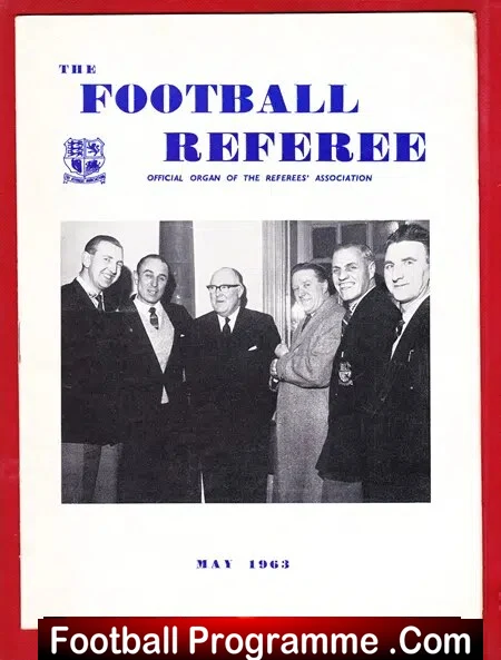 Football Referee Association Official Magazine 1963 – May