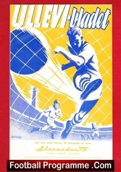 Gais Goteborgs Atlet v Djurgardens 1959 - Ullevi Sweden - football programme