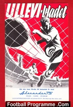 Gais Goteborgs Atlet v Helsingfors Helsinki 1959 - Ullevi Sweden - football programme