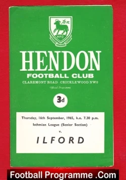 Hendon v Ilford 1965