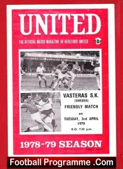 Hereford United v Vasteras SK 1979 – Sweden Football Team