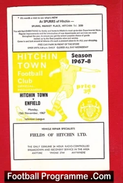 Hitchin Town v Enfield 1967