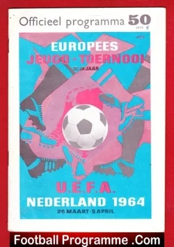 Holland Football Tournament England - Germany - Sweden 1964 - football programme