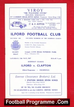 Ilford v Clapton 1967