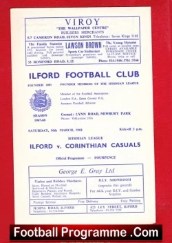 Ilford v Corinthian Casuals 1968