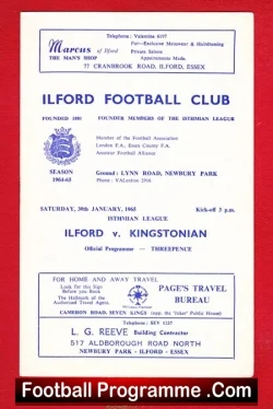 Ilford v Kingstonian 1965
