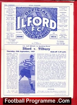 Ilford v Tilbury 1957 – FA Cup Replay
