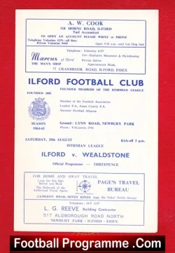 Ilford v Wealdstone 1964