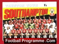 Jimmy Greene Testimonial Benefit Match Taunton Town 1986 SIGNED