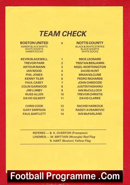 John Moyes Testimonial Benefit Match Boston United 1983