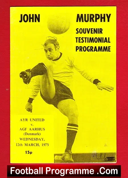 John Murphy Testimonial Benefit Match Ayr United 1975