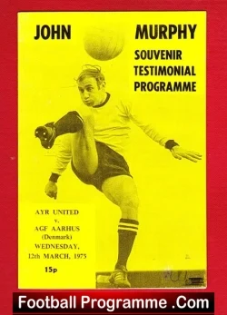 John Murphy Testimonial Benefit Match Ayr United 1975