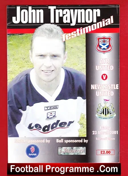 John Traynor Testimonial Benefit Match Ayr United 2001