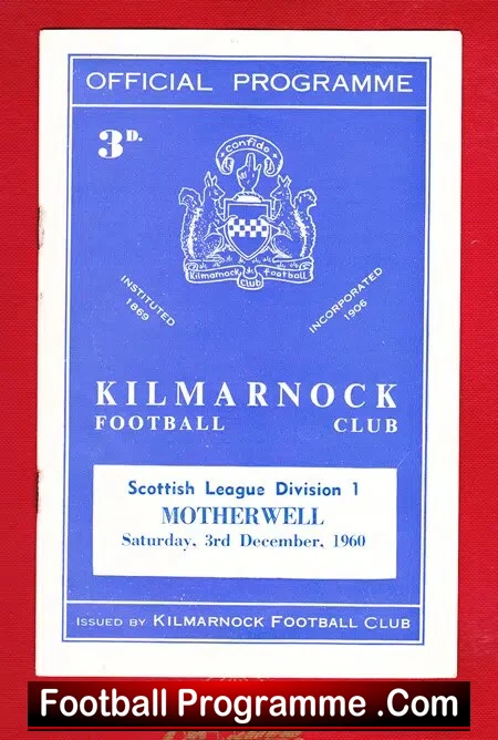 Kilmarnock v Motherwell 1960