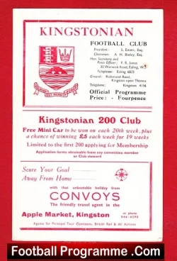 Kingstonian v Enfield 1967 – London Challenge Cup