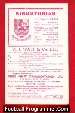 Kingstonian v Ilford 1961