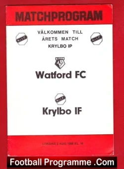 Krylbo IF v Watford 1986 – Sweden Tour