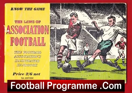 Laws Of Association Football Booklet – Know The Game – 1960s