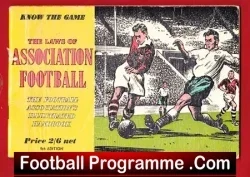 Laws Of Association Football Booklet – Know The Game – 1960s