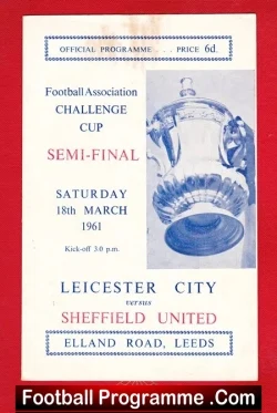 Leicester City v Sheffield United 1961 – FA Cup Semi Final