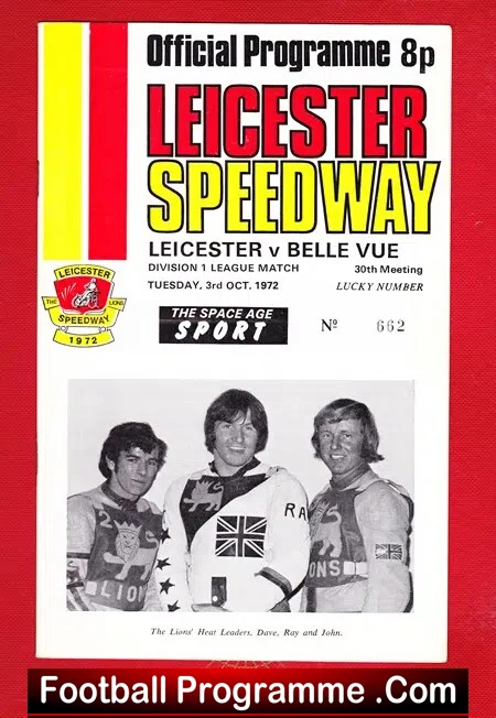 Leicester Speedway v Belle Vue 1972